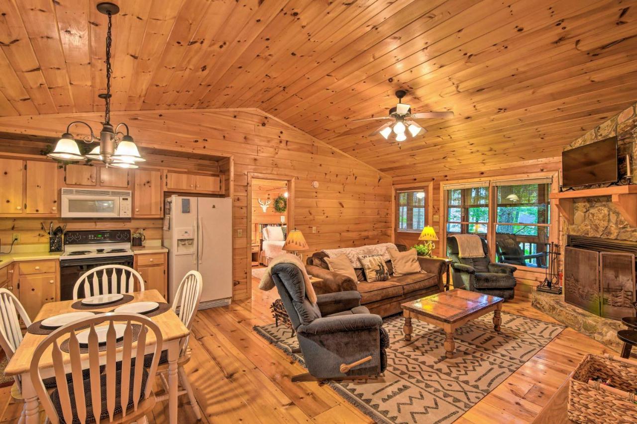 Pinot And Pine Chic Log Cabin About 5 Mi To Blue Ridge Exterior photo